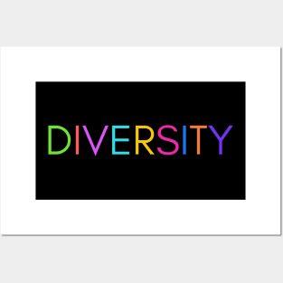 Diversity Tee Shirt Bright, Dark or Light Posters and Art